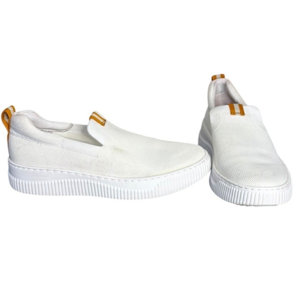 SOFFT Frayda White Knit Slip On Sneakers Platform Breathable Women's Size 6.5‎